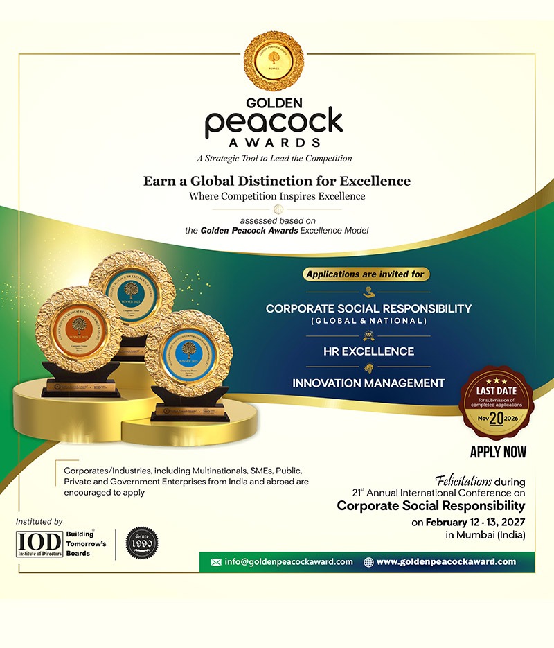 Upcoming Golden Peacock Awards