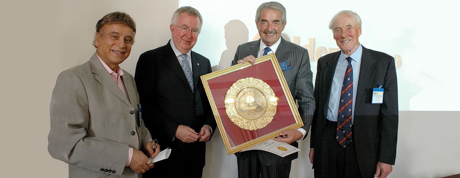 Matthew Barrett, Group Chairman, Barclays PLC, receiving the Golden Peacock Global Award